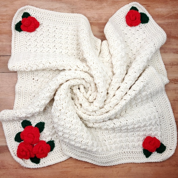 rose baby blanket